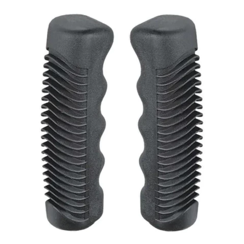 Manopla Tornado Punho Antigo Monark Preto Barra Circular 115mm Par