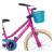 Bicicleta Lovely Aro 20 Rosa Infantil Aro de Alumínio com Cesta na internet
