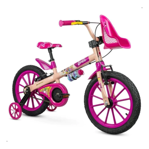 Bicicleta Barbie Aro 16 Salmão Infantil Aro de Nylon 2025
