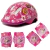 Kit Proteção Infantil Princesas Capacete (52-56cm) com Joelheira e Cotoveleira Rosa