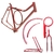 Quadro e Garfo Potenza 500 C.P Kit Completo Contra Pedal - Arly Bikes