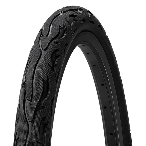 Pneu Kenda Flame 26x2.125 para Bicicleta K1008 Slick Balão Preto Grau Largo