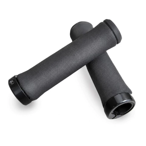 Manopla VLG-1545 Espuma Alta Densidade com Trava 130mm Preto Par de Punho