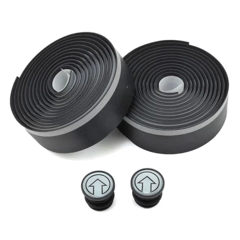 Fita de Guidão Reflective Control Microfibra Preta com Refletivo 200x30mm