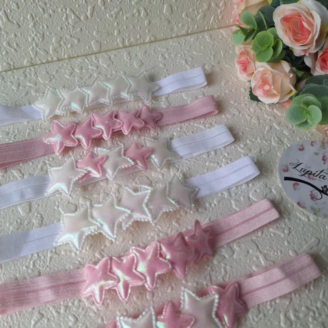 VINCHA ELASTICA ESTRELLAS X 6 - comprar online