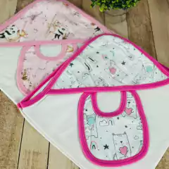 MANTA RECIBIDORA + BABERO ALGODON en internet