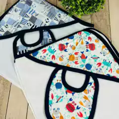 MANTA RECIBIDORA + BABERO ALGODON