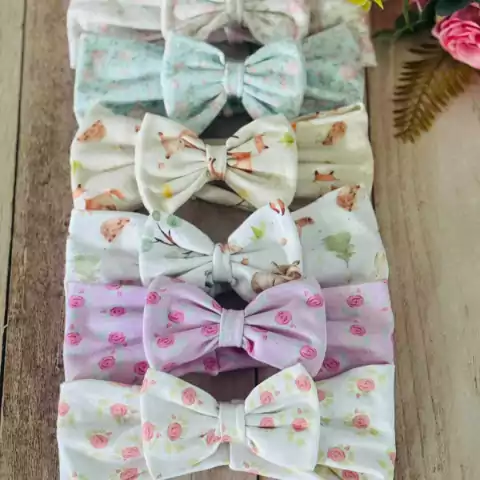 VINCHA TELA MOÑO x 6 un