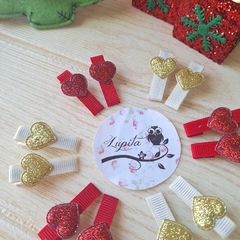 PINZA COCODRILO CORAZON X 6 PARES - comprar online