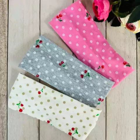 VINCHA DE TELA ANCHA X 6