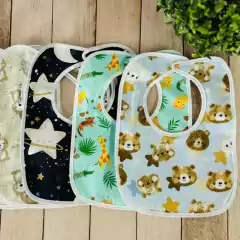 BABEROS CON PLASTICO X 6 - Accesorios Lupita