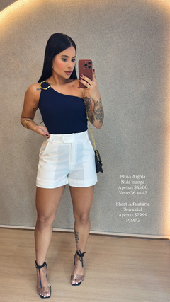 Blusa ribana com argola - Amore Boutique
