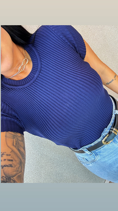 Blusa tricot modal manga