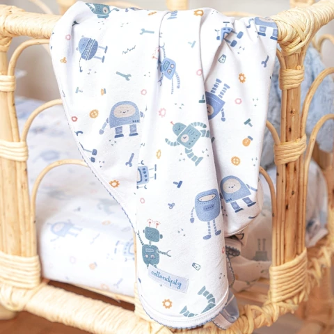 Manta de Algodón Encanto 'Robots' - buy online