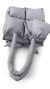 "Inflatable Bag Gris" (grande, con cierre metálico)