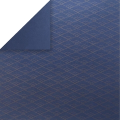 ATO M&C - Sashiko Rombos Azul - Oro - comprar online