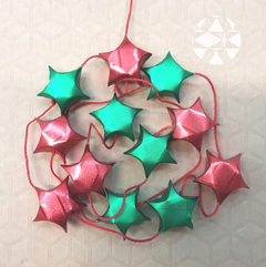 Estrellas Lucky - Metaliseda Rojo Verde