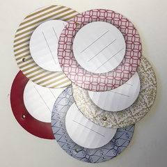 Tag circular para regalo x5 (8 cm) - REGALO