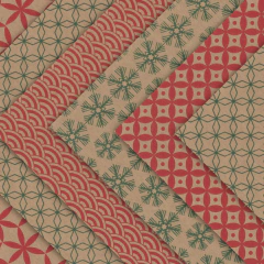 Tesel Tinta Navidad - Kraft - 80 grms