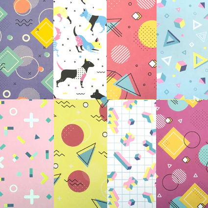 Les Papeles - Block Memphis - Aprox A4 - 80 grms