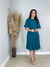 VESTIDO ESTER - AZUL PETRÓLEO - loja online