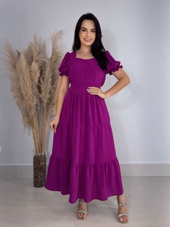 VESTIDO LOUISE - FÚCSIA - BY TAÍS LORRAYNE