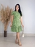 VESTIDO ELISAMA - FLORAL VERDE - comprar online