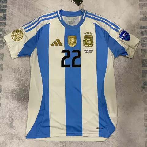 Camiseta Seleccion Argentina Afa Manga Corta 2024 Final Copa America #22 L.Martinez