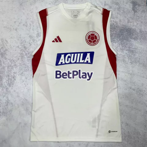 Musculosa entrenamiento Seleccion de Colombia 2023 blanca