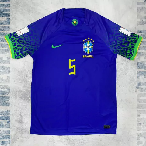 Camiseta Seleccion Brasil Mundial 2022 alternativa #5 Casemiro