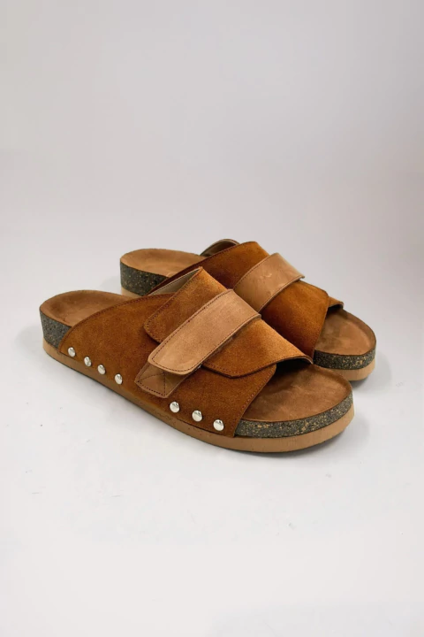 SANDALIA RONA GAMUZA - Volga Shoes