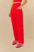 Calça recorte bolso vermelho - comprar online