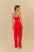 Calça recorte bolso vermelho - Cezare's Store - Sua loja online de moda feminina!