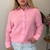 Camisa alongada com botões