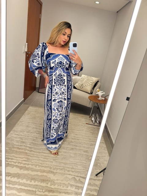 Vestido Longo Heloísa Estampado - comprar online