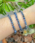 Pulseira cianita azul esfera 4mm e 6mm - comprar online
