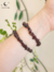 Pulseira cascalho granada - A pedra da paixão e energia - comprar online