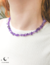 Colar gargantilha cascalho de ametista 45cm - comprar online