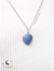 Pingente mini coração quartzo azul prata 950