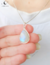 Pingente gota pedra da lua prata 925 - comprar online
