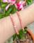 Pulseira rodocrosita esfera 4mm