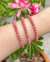 Pulseira rodonita esfera 4mm e 6mm