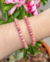 Pulseira opala rosa esfera 6mm