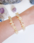 Pulseira cascalho calcita amarela
