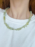 Colar gargantilha colar cascalho jade verde