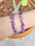 Pulseira cascalho ametista qualidade extra - Intuição e calma - comprar online