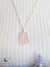Pingente quartzo rosa rolado prata 950 - comprar online