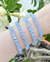 Pulseira ágata blue lace esfera 6mm alta qualidade
