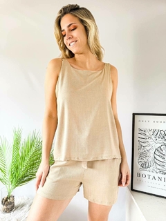 Musculosa Alessia (lino con spandex) en internet