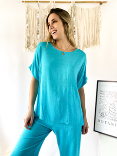 blusa Albi (lino elastizado) - tienda online